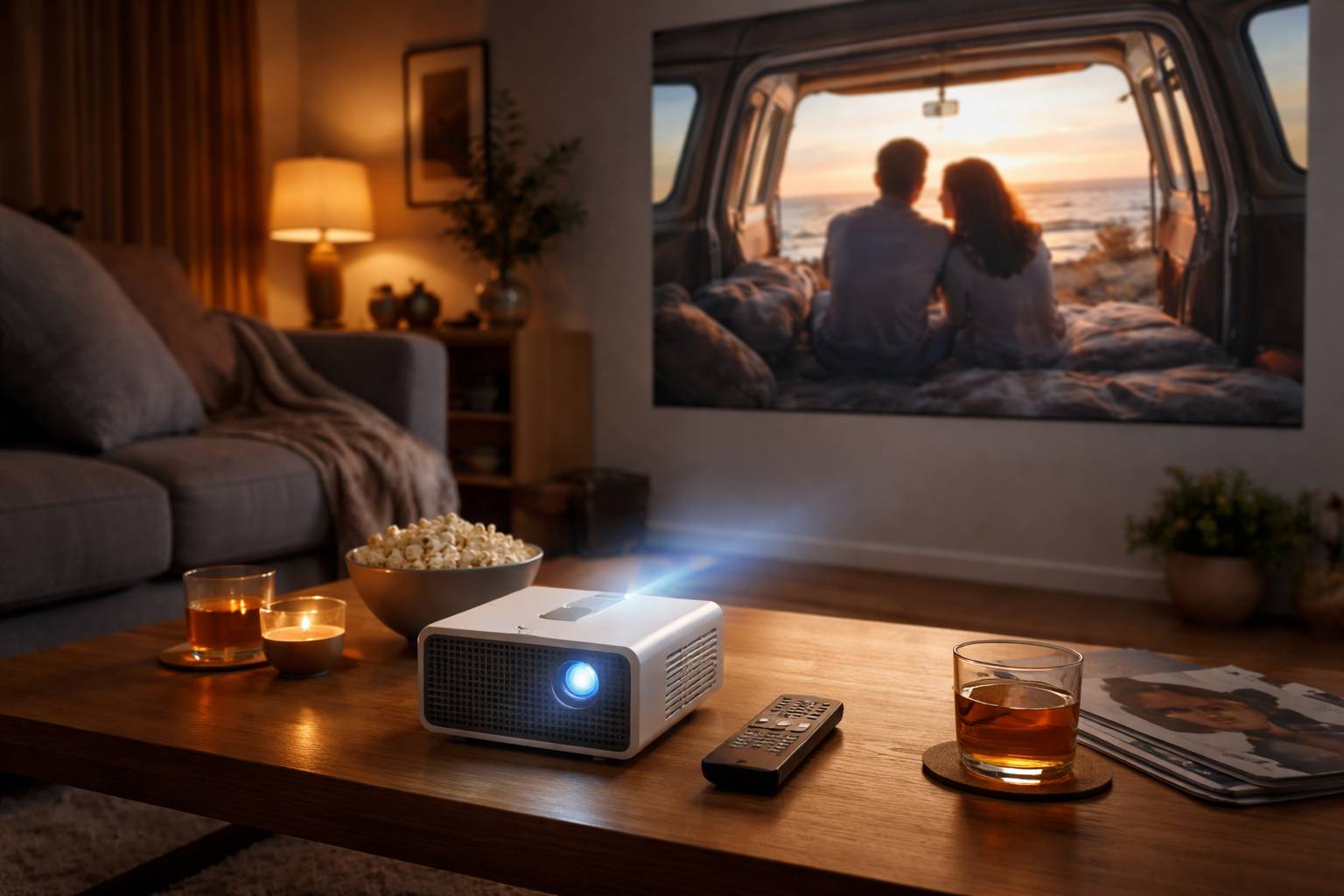 Mini proyector para casa: guía para elegir sin equivocarte (ANSI lúmenes, tiro corto, enfoque y ruido)