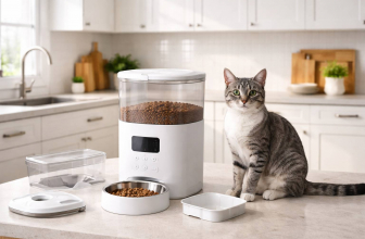 Comedero automático para gatos: cómo elegir capacidad, programación, batería de respaldo y limpieza fácil