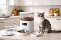 Comedero automático para gatos: cómo elegir capacidad, programación, batería de respaldo y limpieza fácil